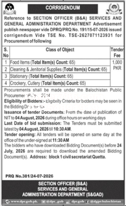 Tender Document