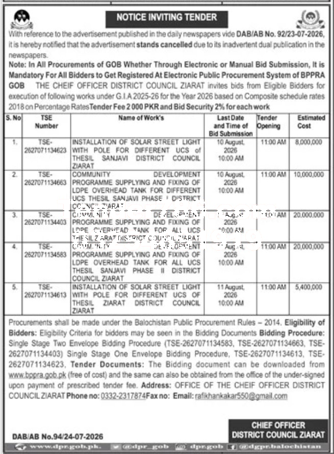 Tender Document