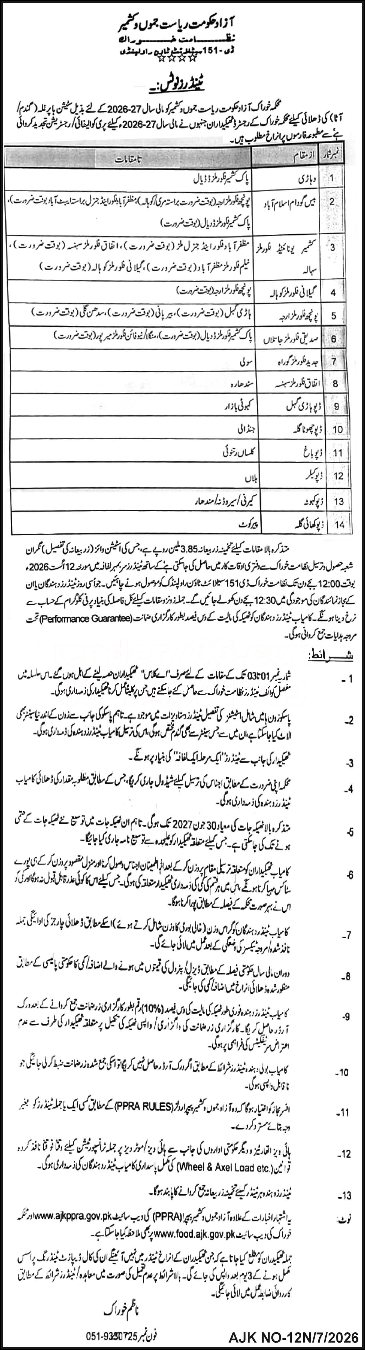 Tender Document