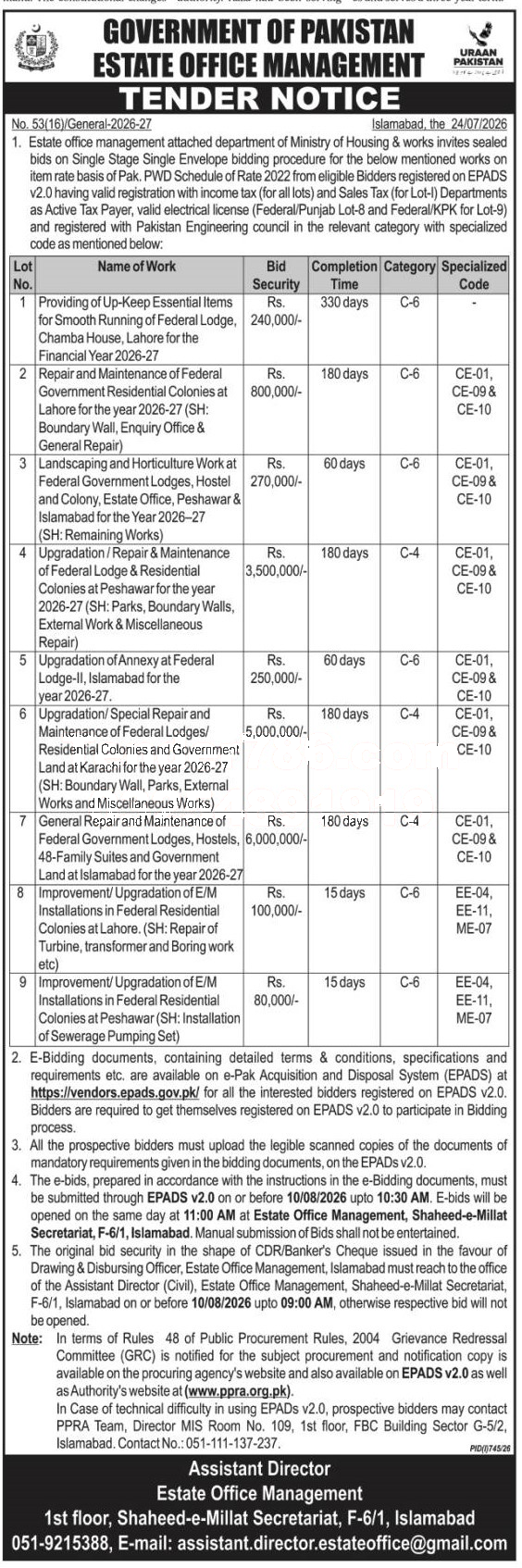 Tender Document