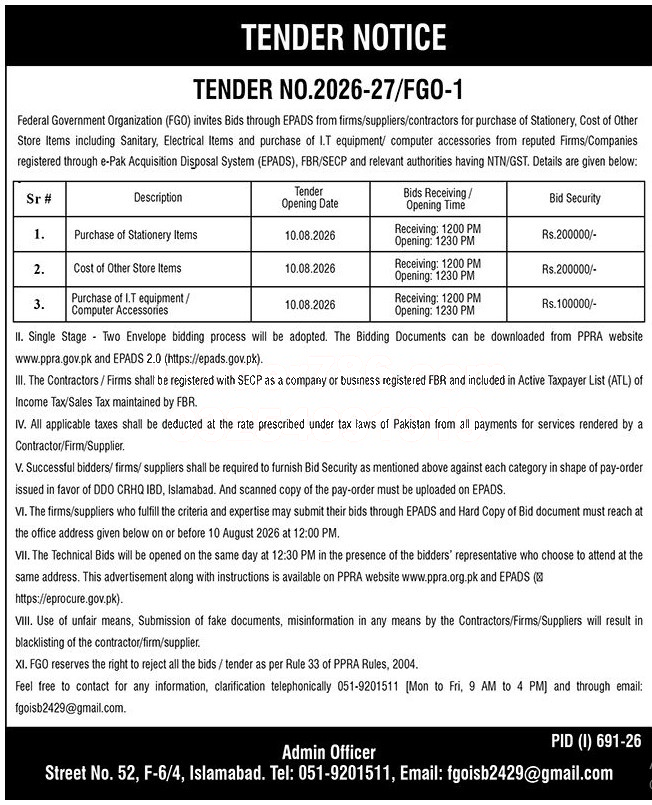 Tender Document