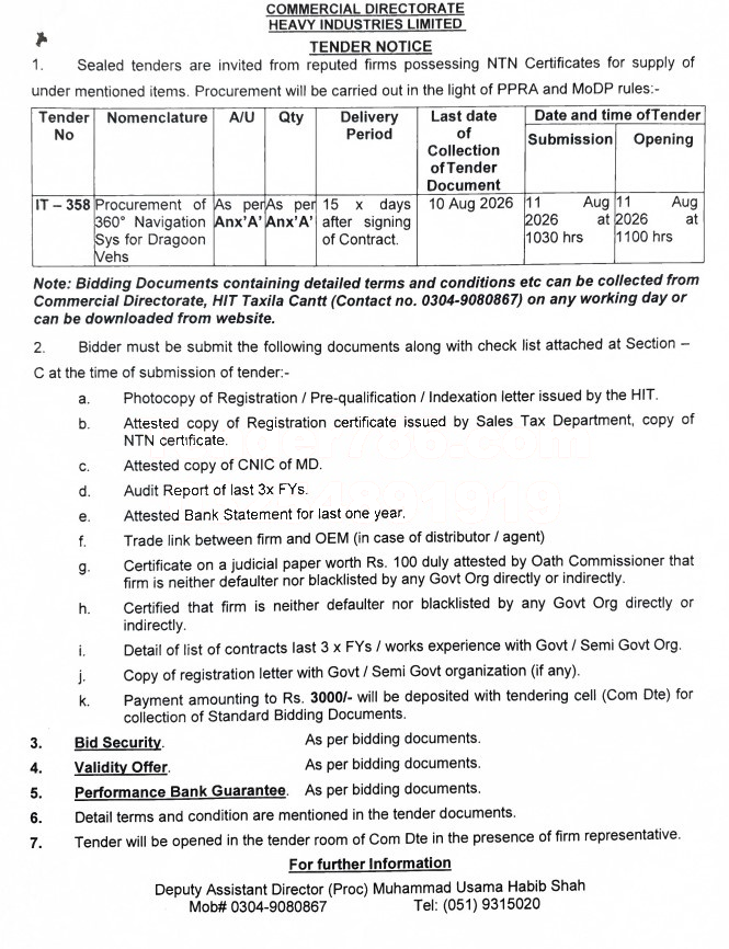 Tender Document