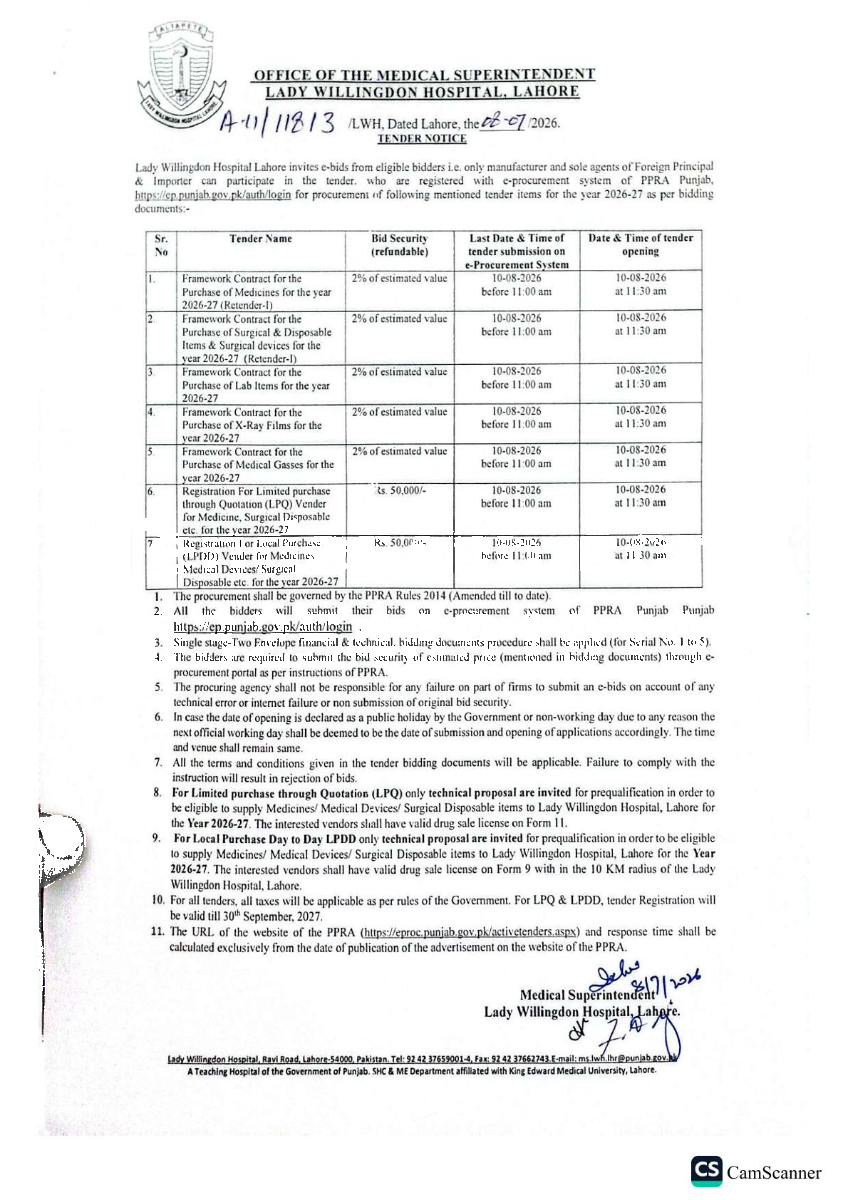 Tender Document