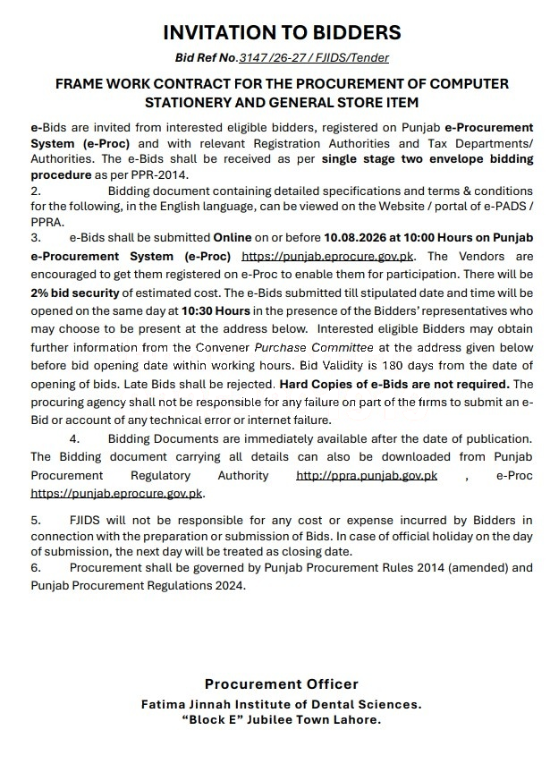 Tender Document