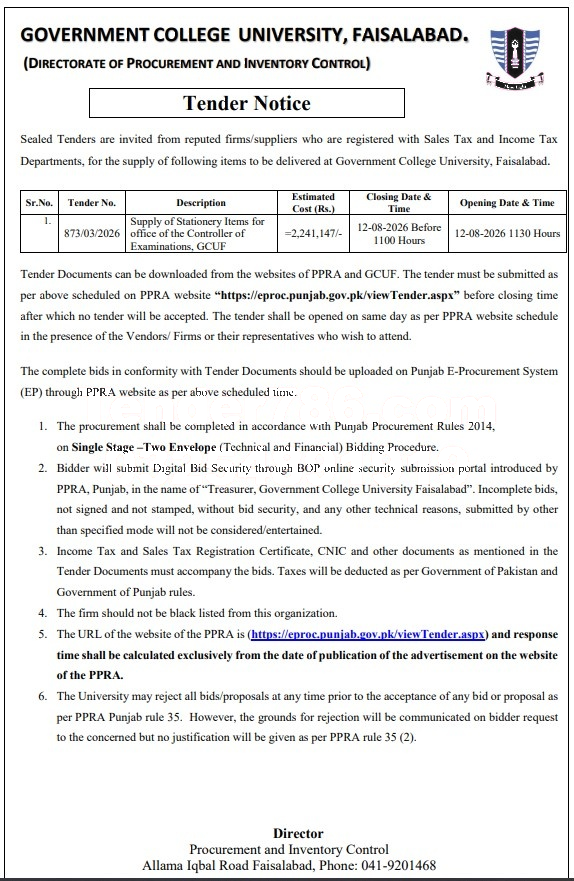 Tender Document