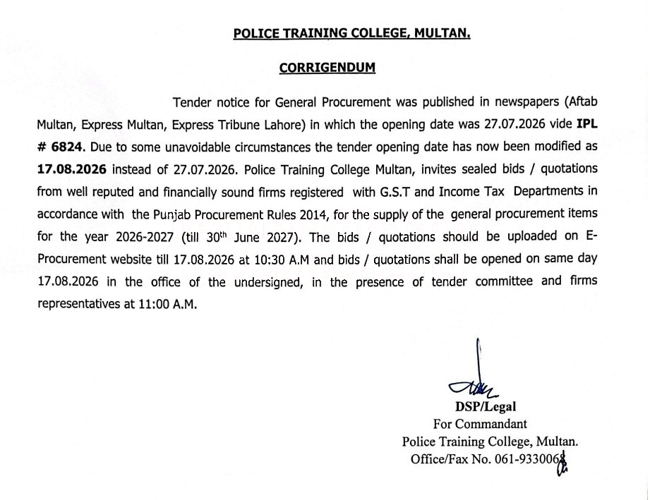 Tender Document