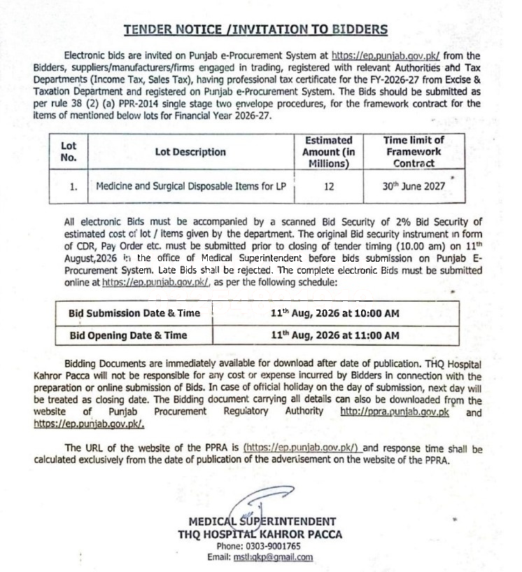 Tender Document