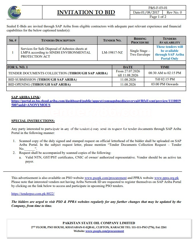 Tender Document