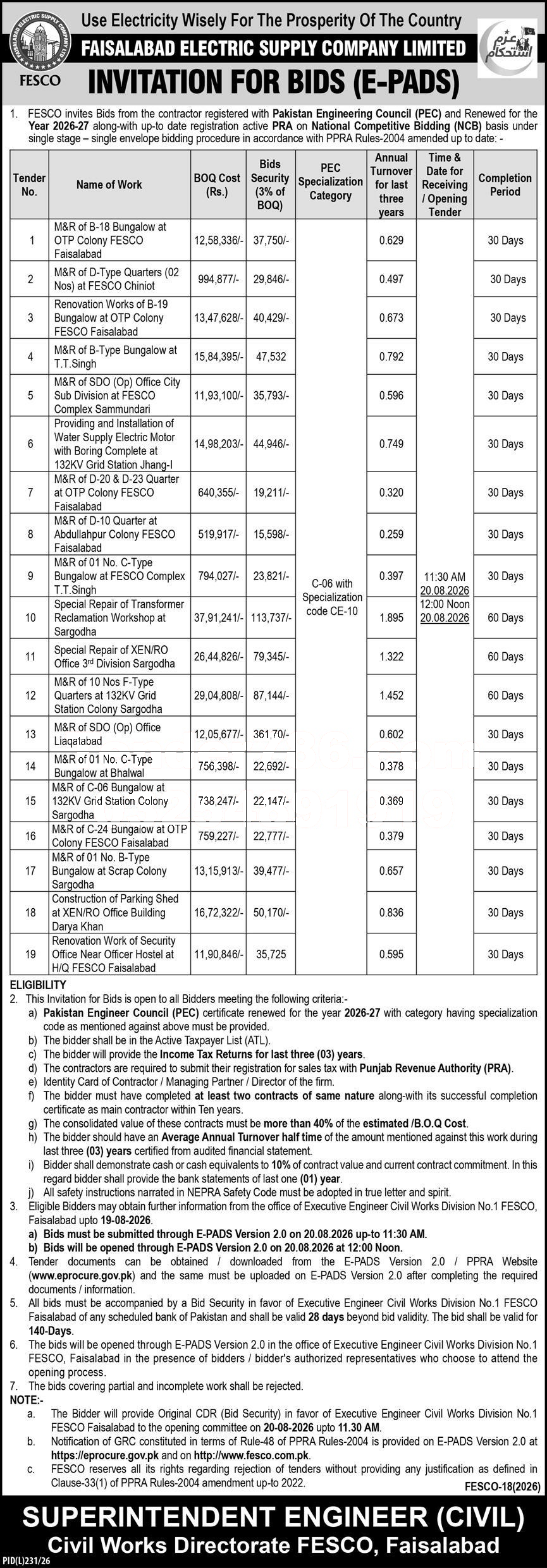 Tender Document