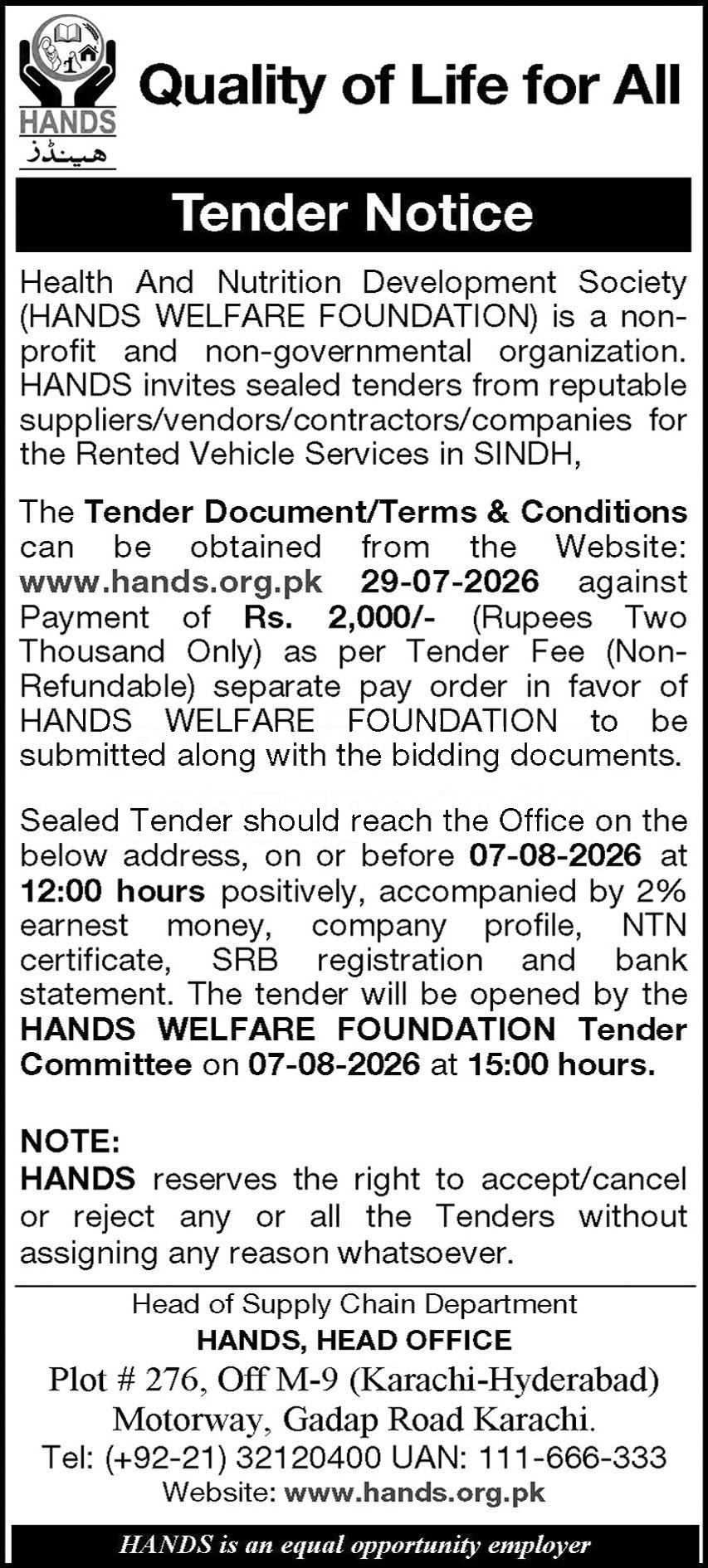 Tender Document