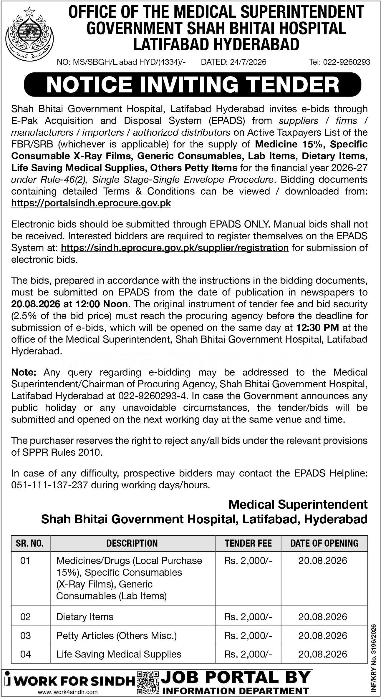 Tender Document