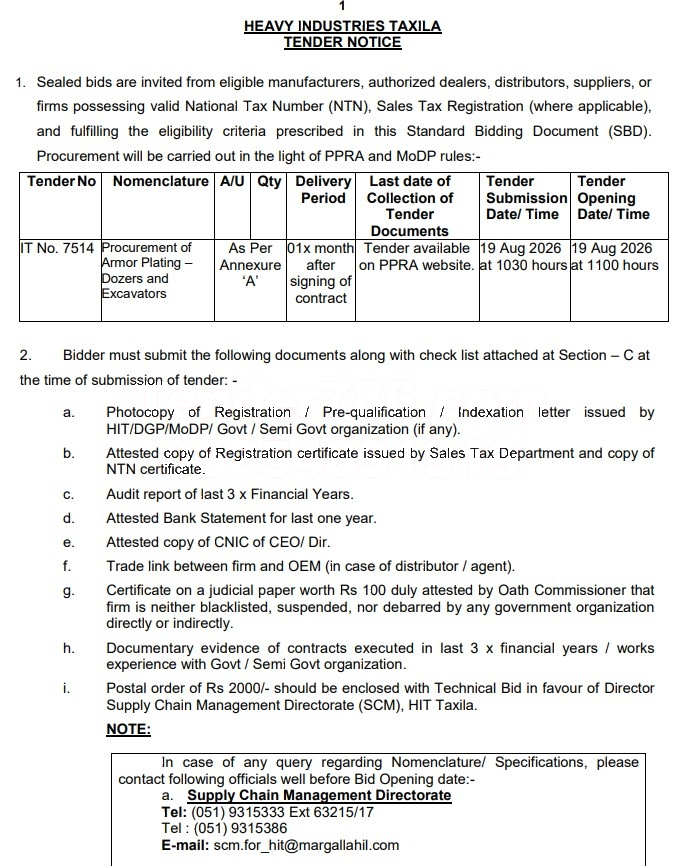 Tender Document