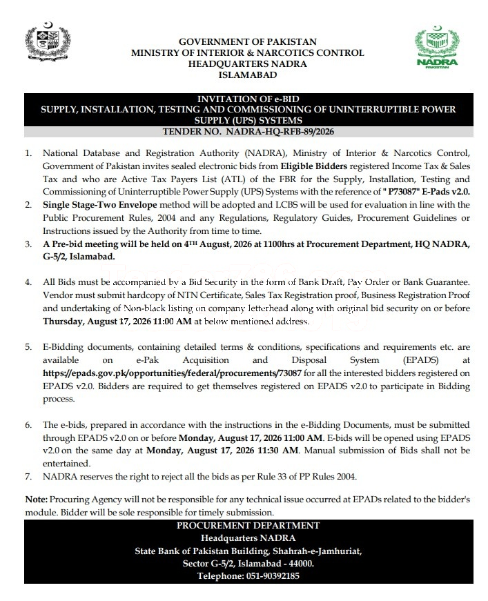 Tender Document