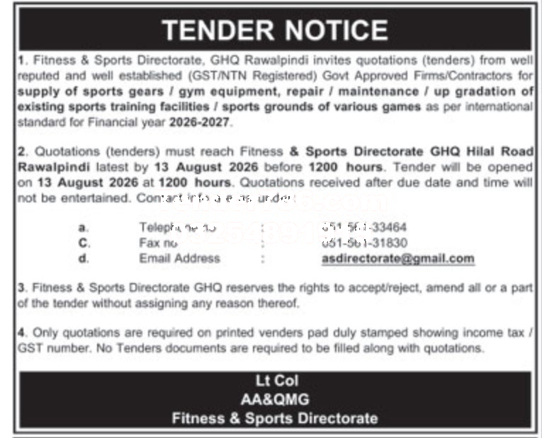 Tender Document