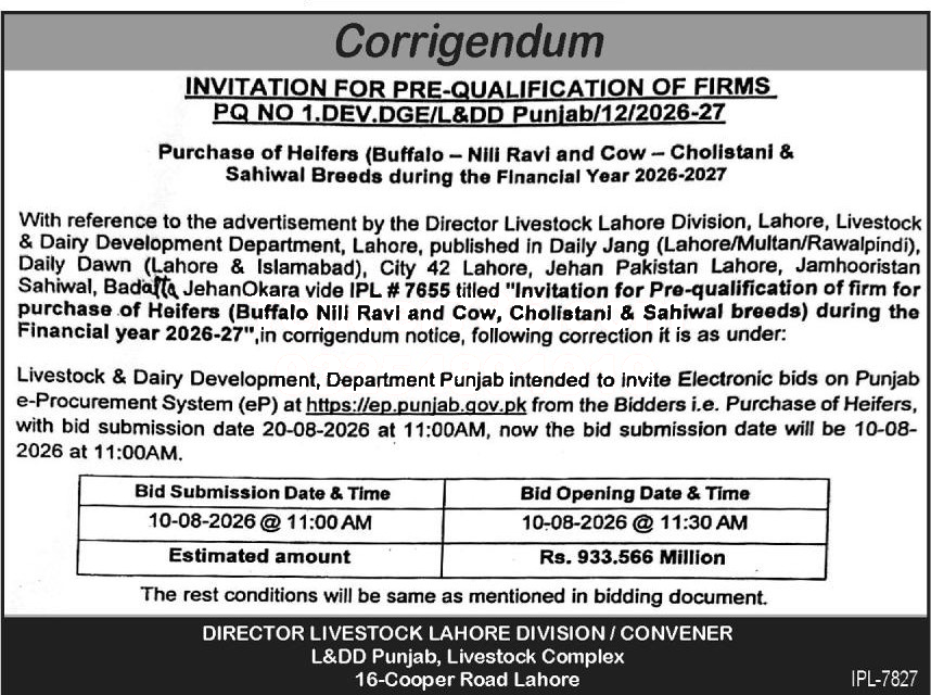 Tender Document
