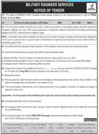 Tender Document
