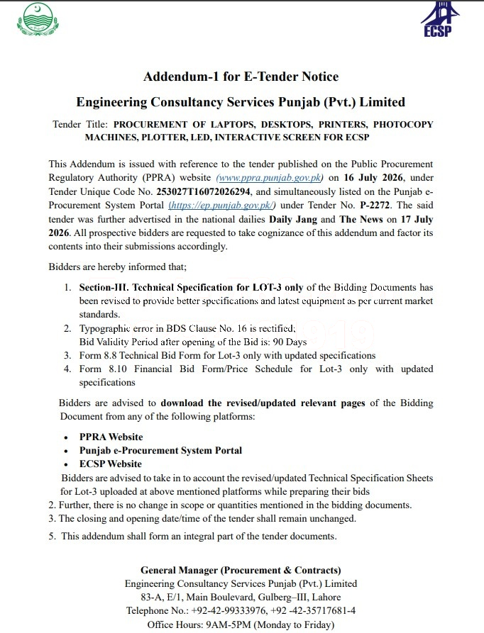 Tender Document