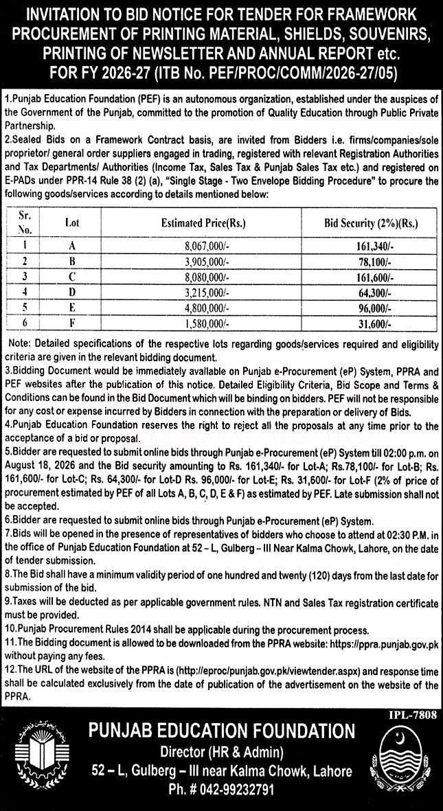 Tender Document