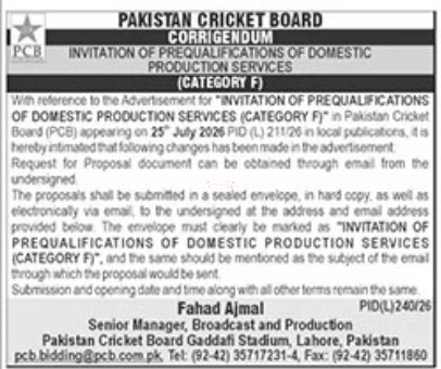 Tender Document