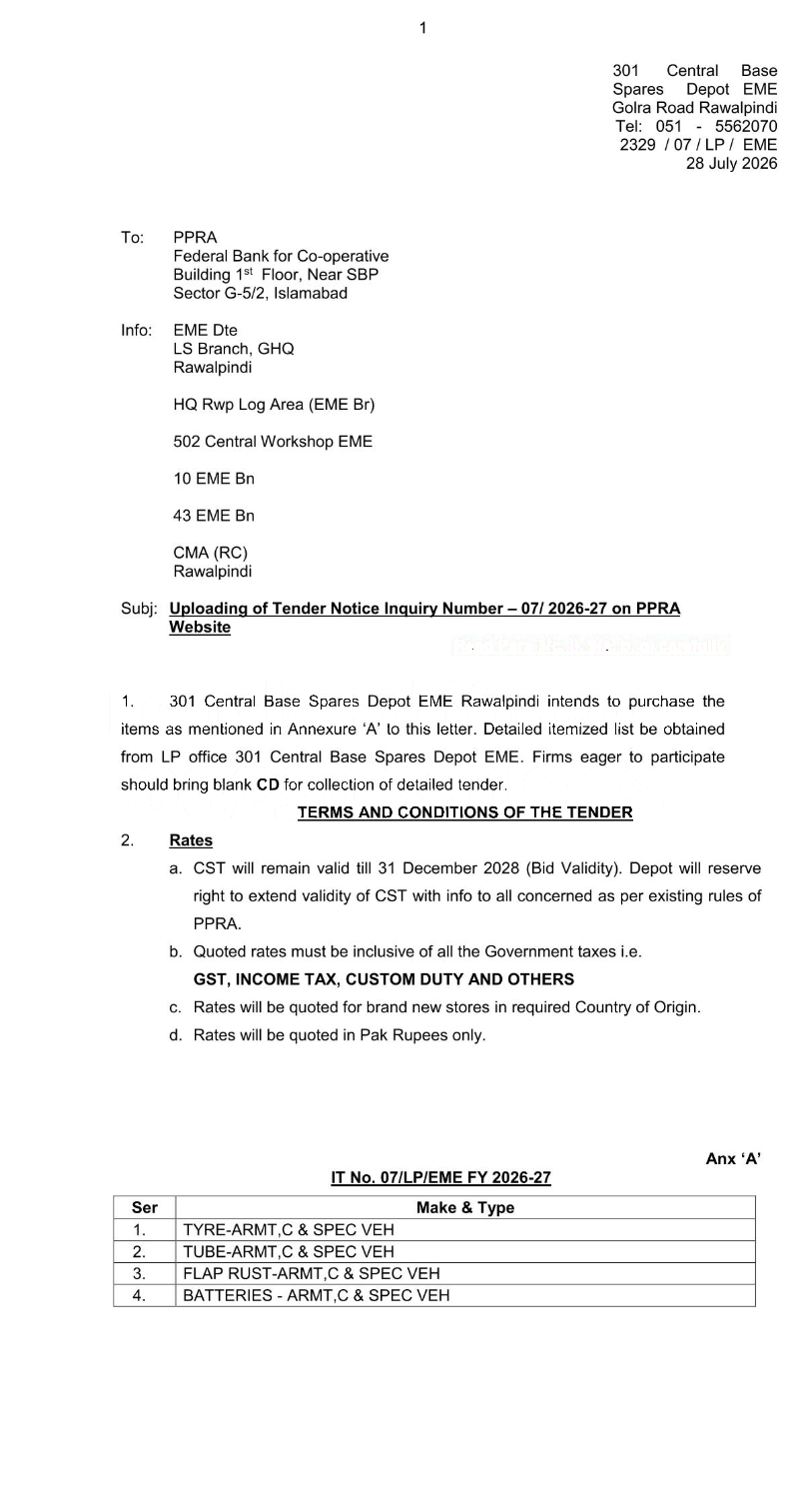Tender Document