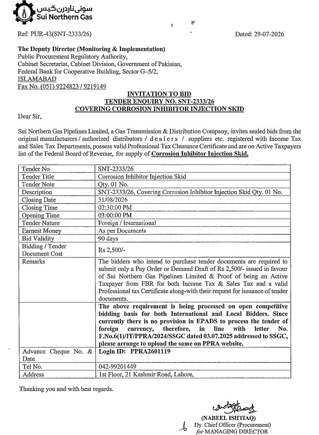 Tender Document