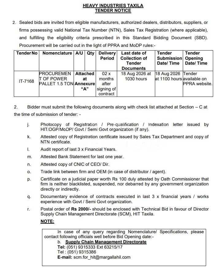 Tender Document