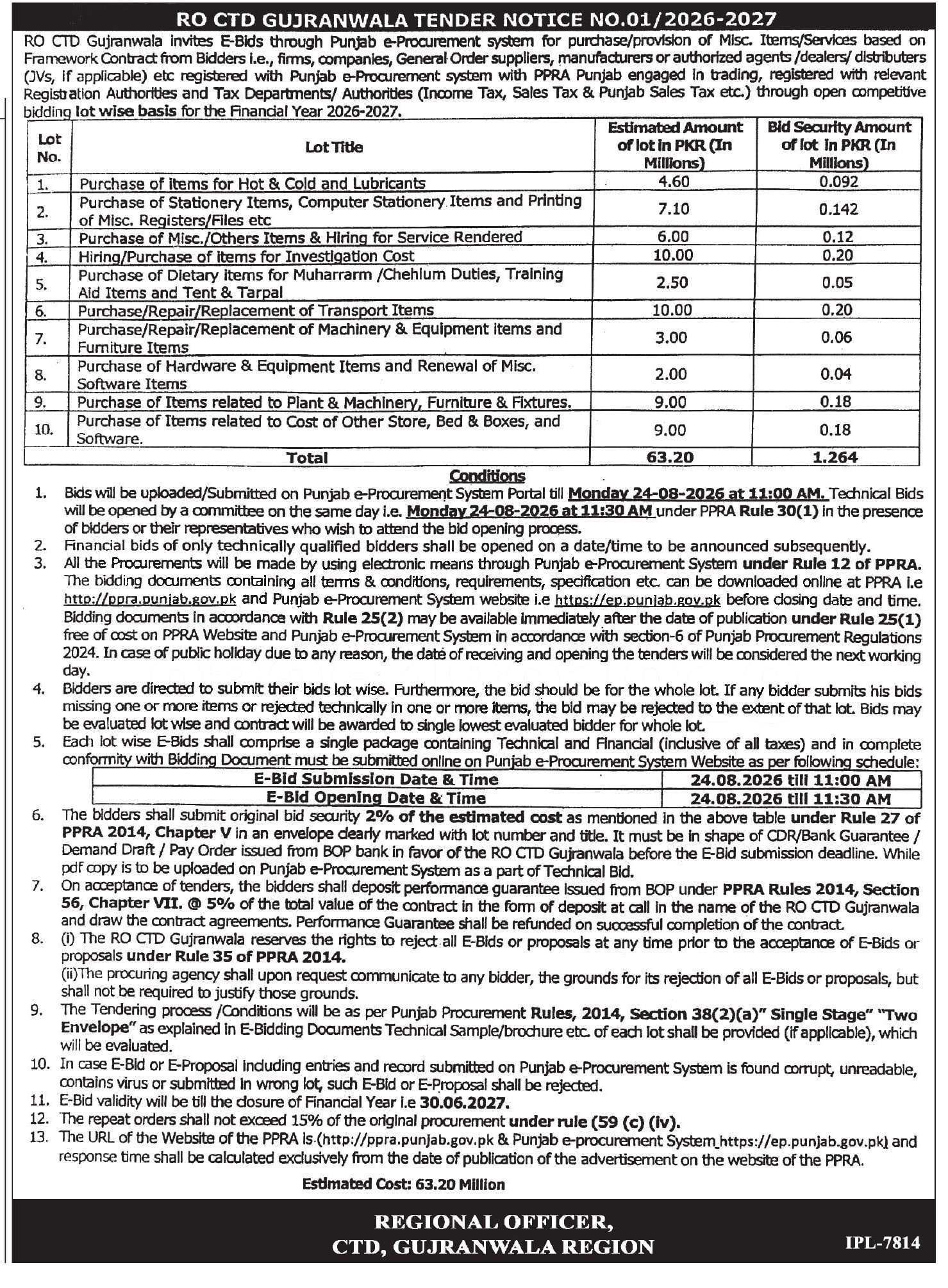 Tender Document