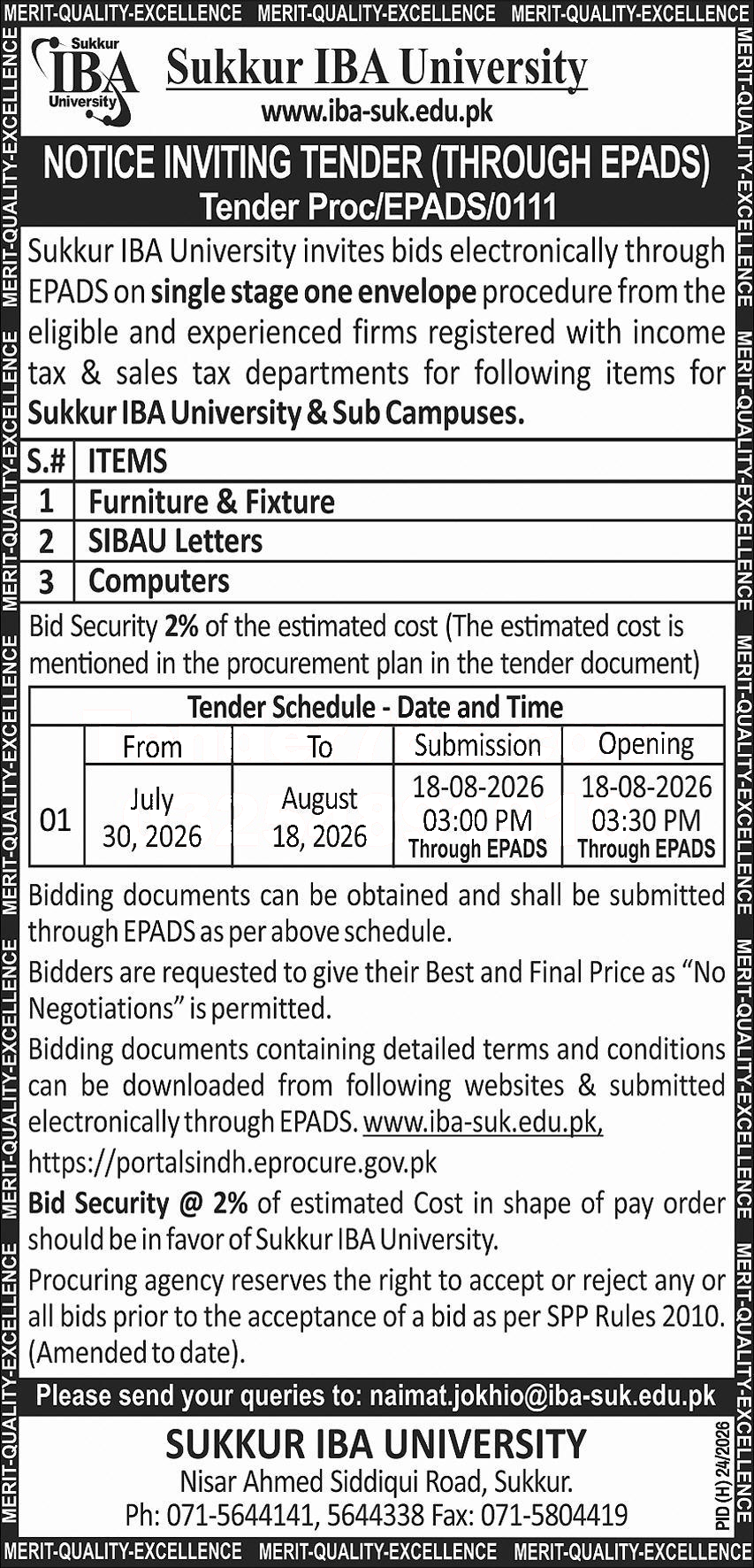 Tender Document