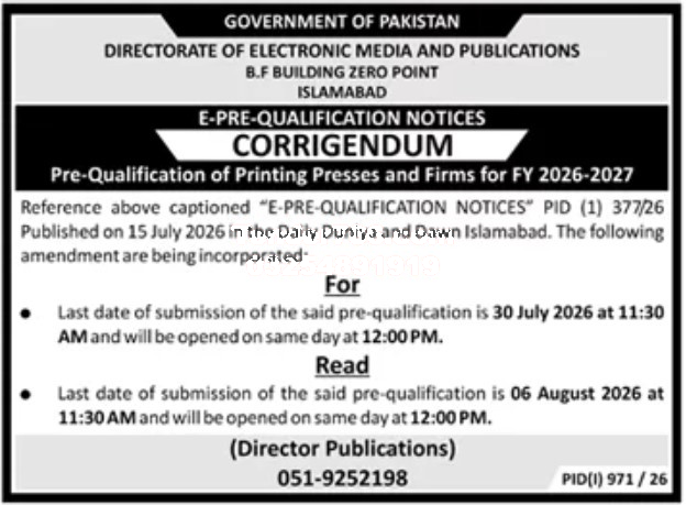 Tender Document