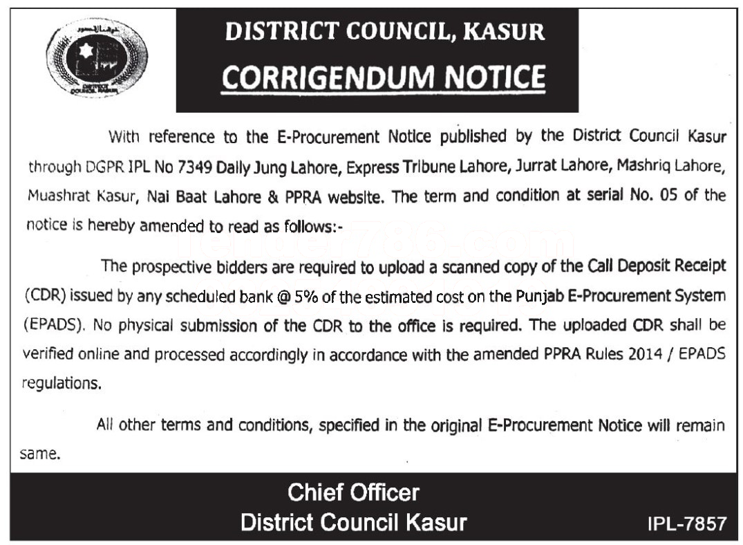 Tender Document