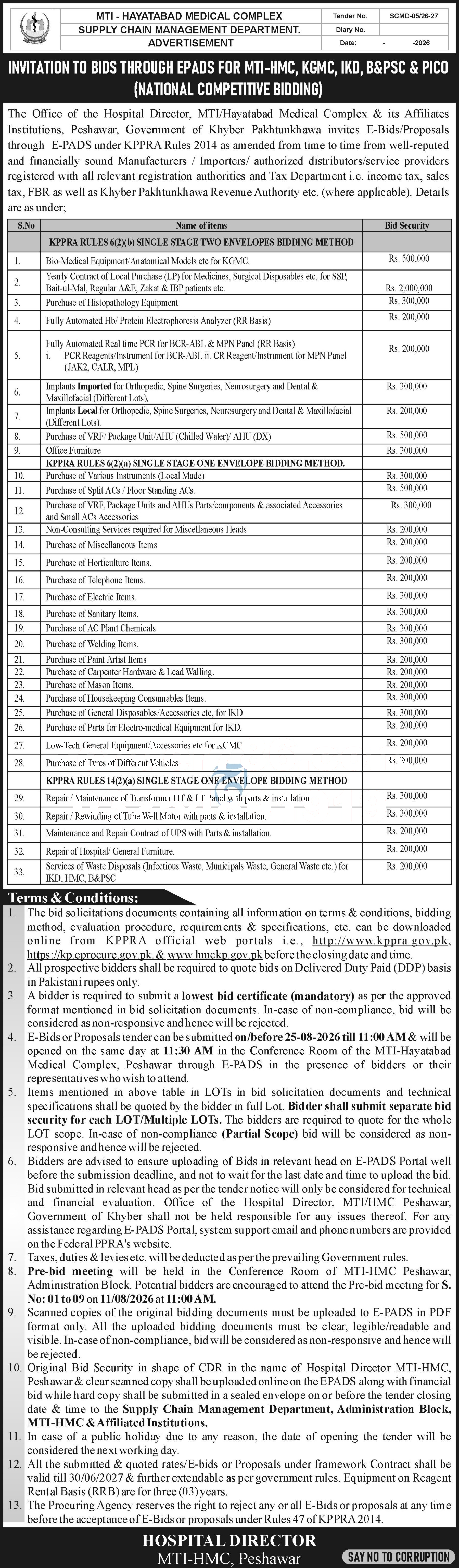 Tender Document