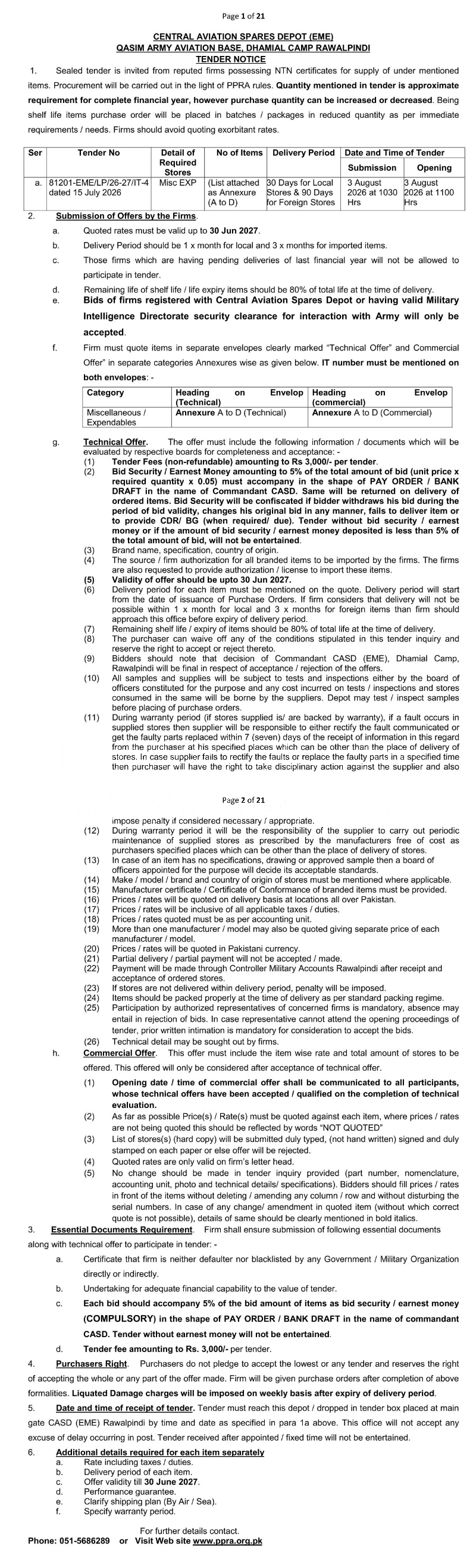 Tender Document