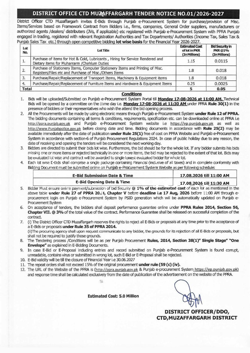Tender Document