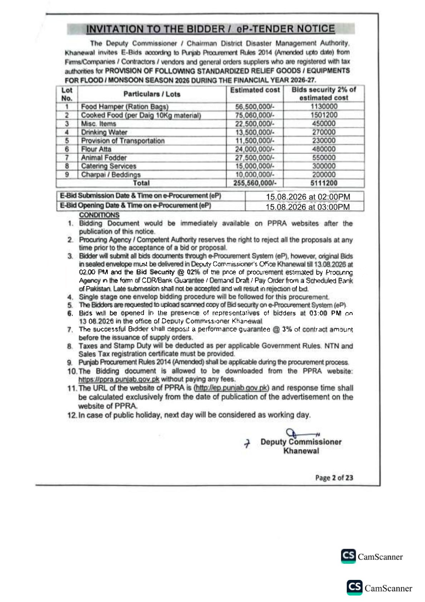 Tender Document