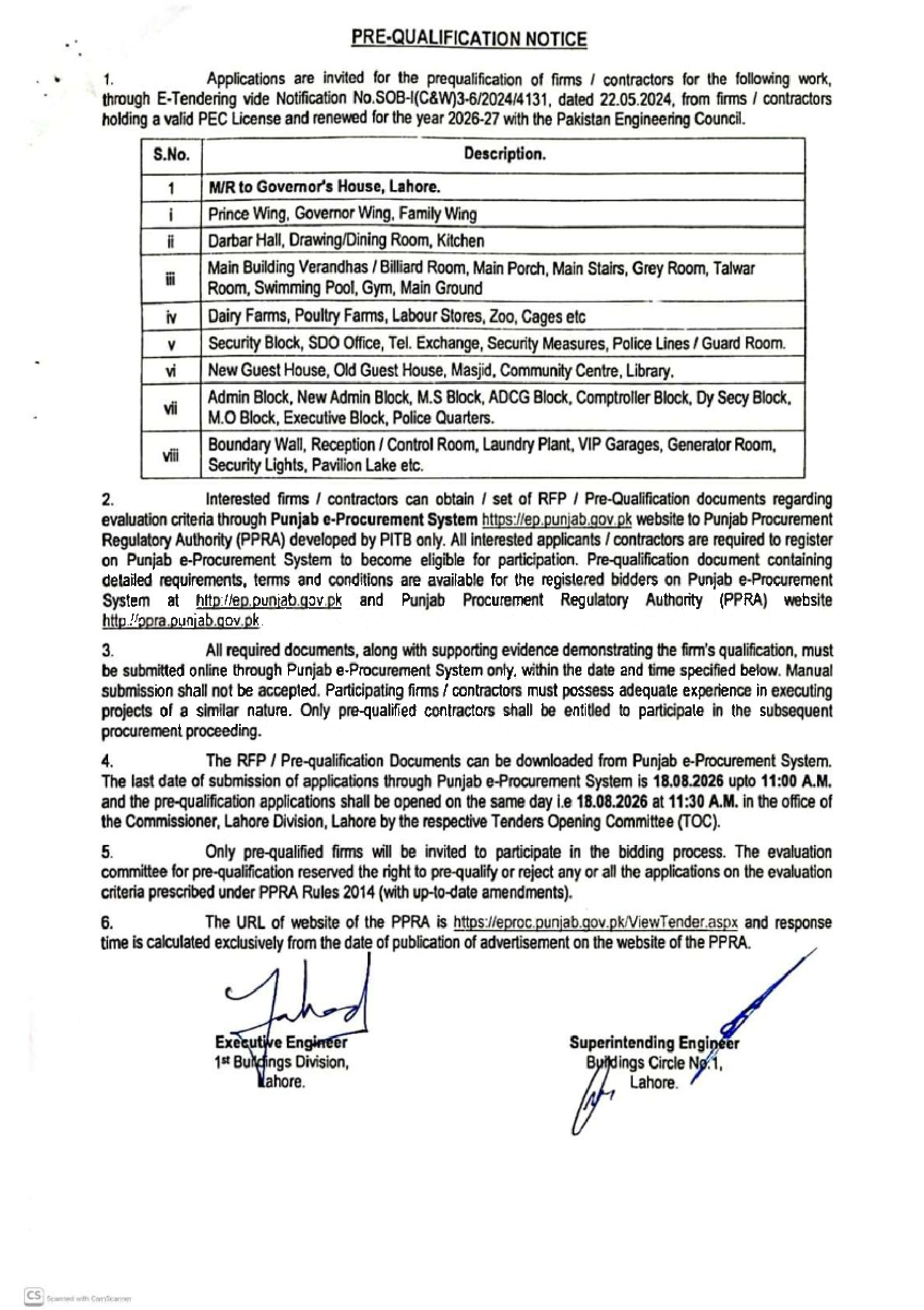 Tender Document