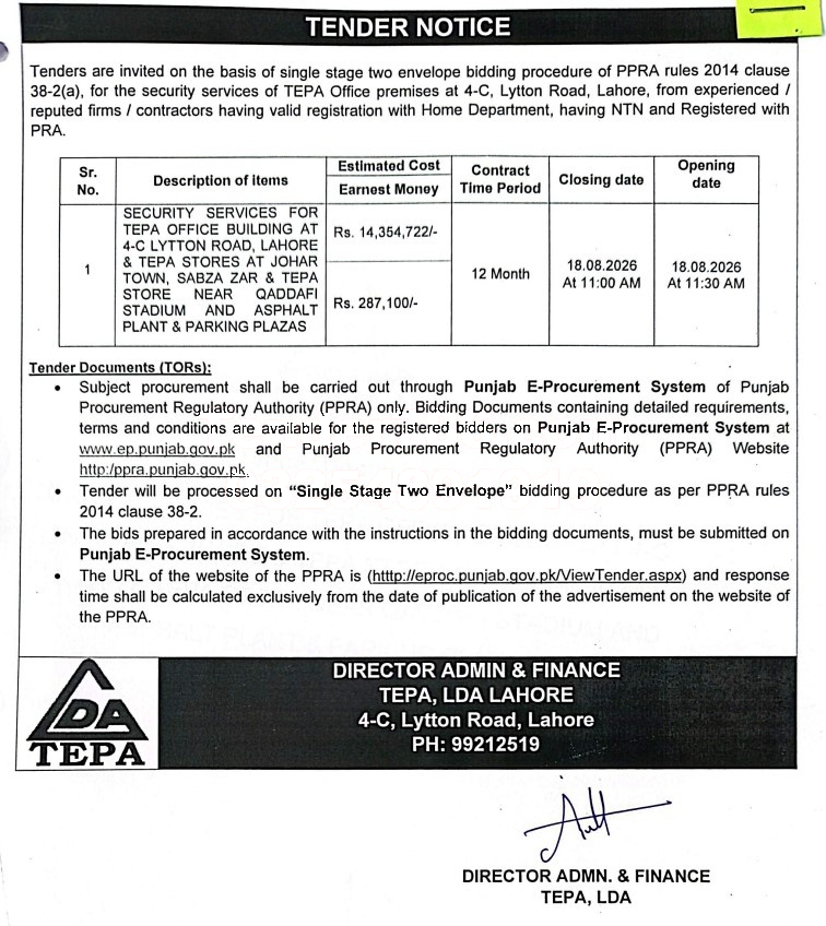 Tender Document