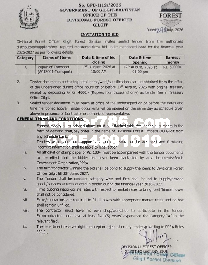 Tender Document