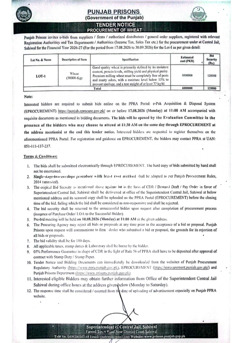Tender Document