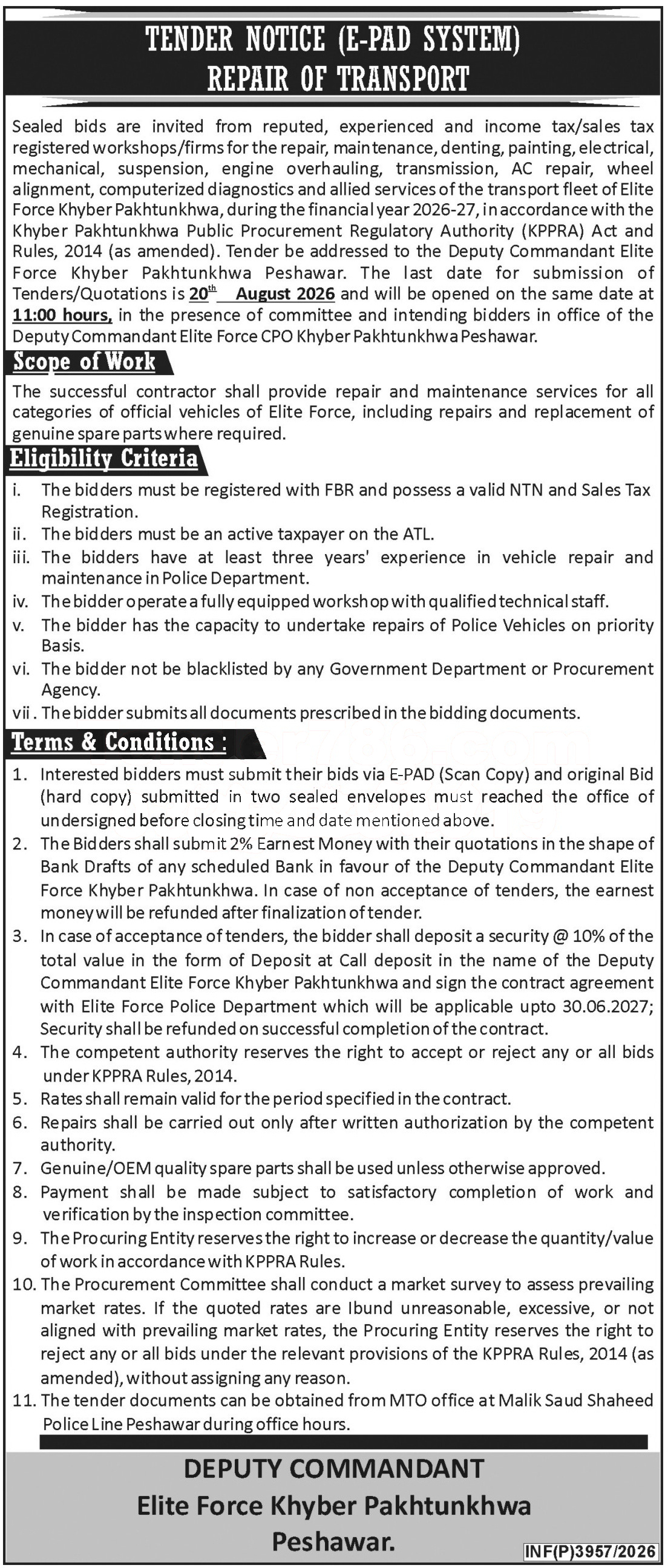 Tender Document