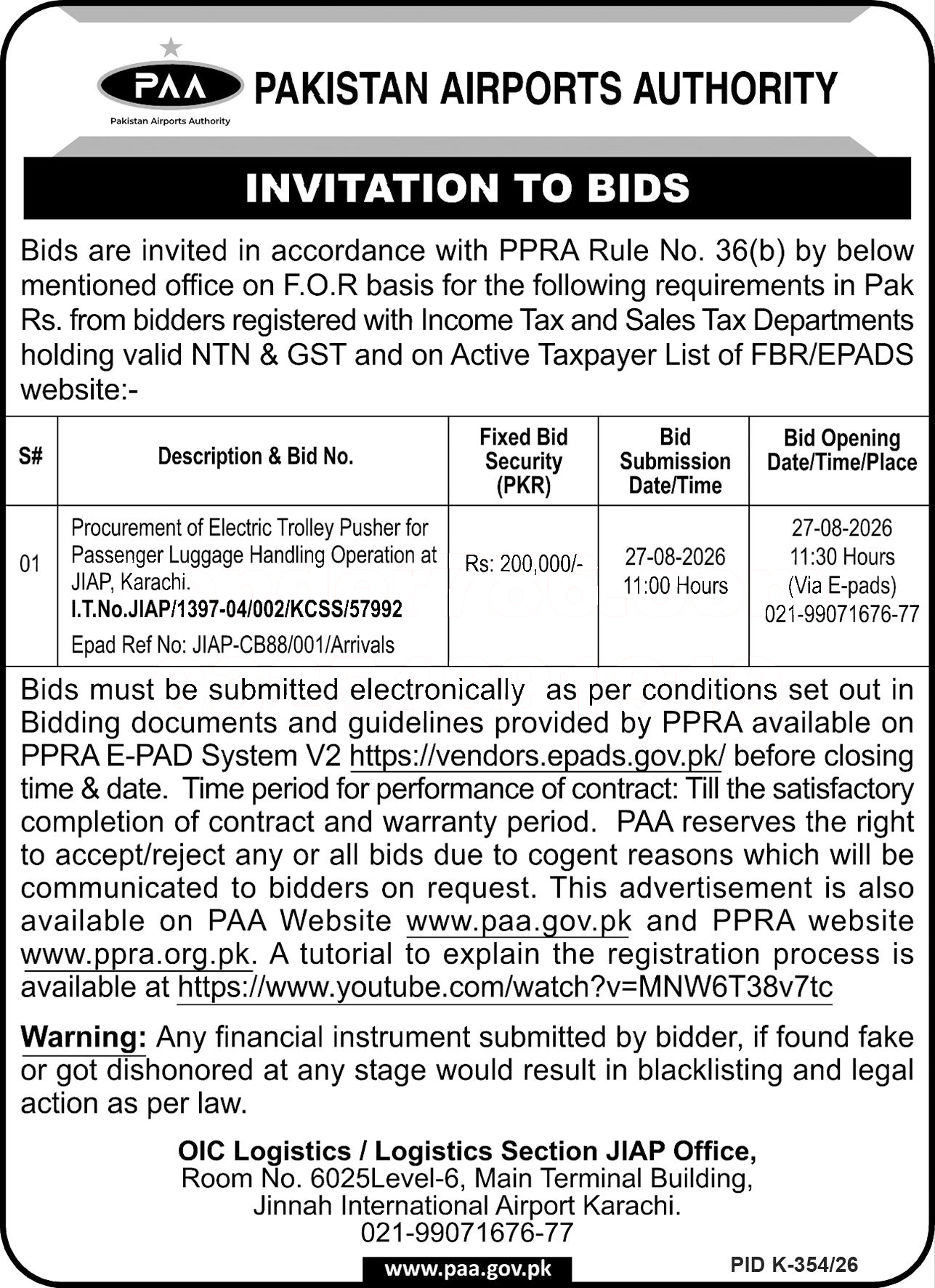 Tender Document