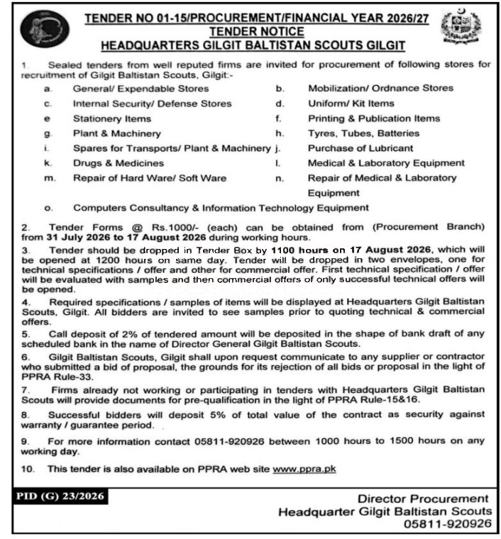 Tender Document