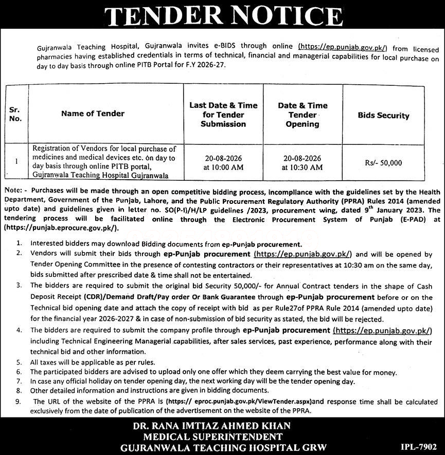 Tender Document