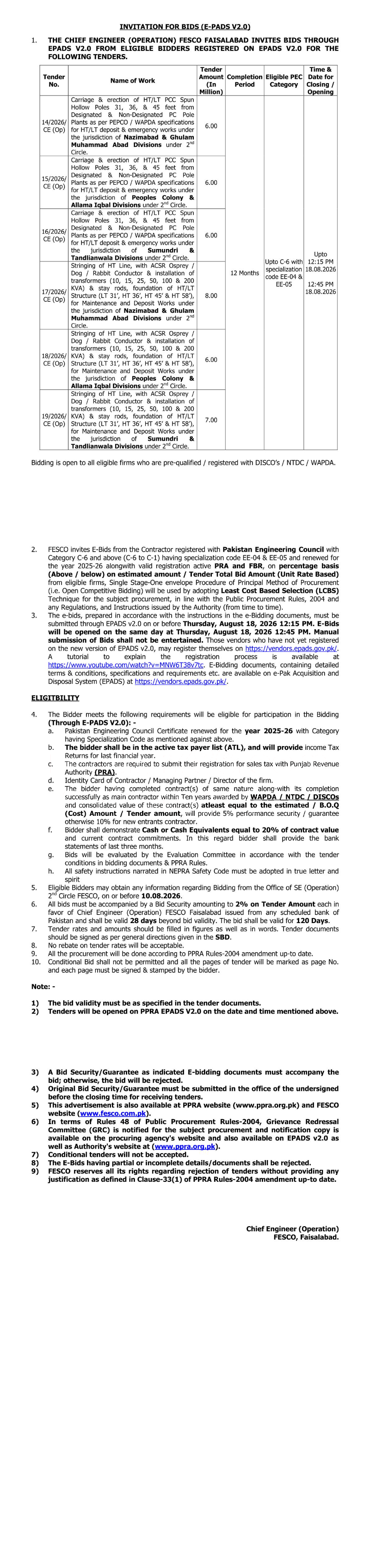 Tender Document