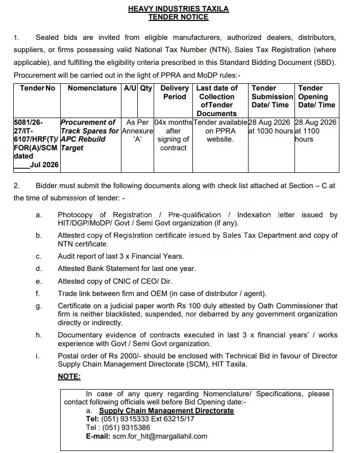 Tender Document