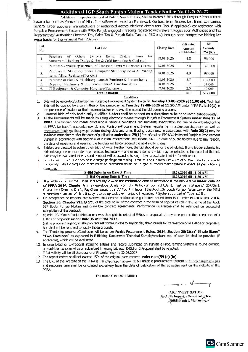 Tender Document