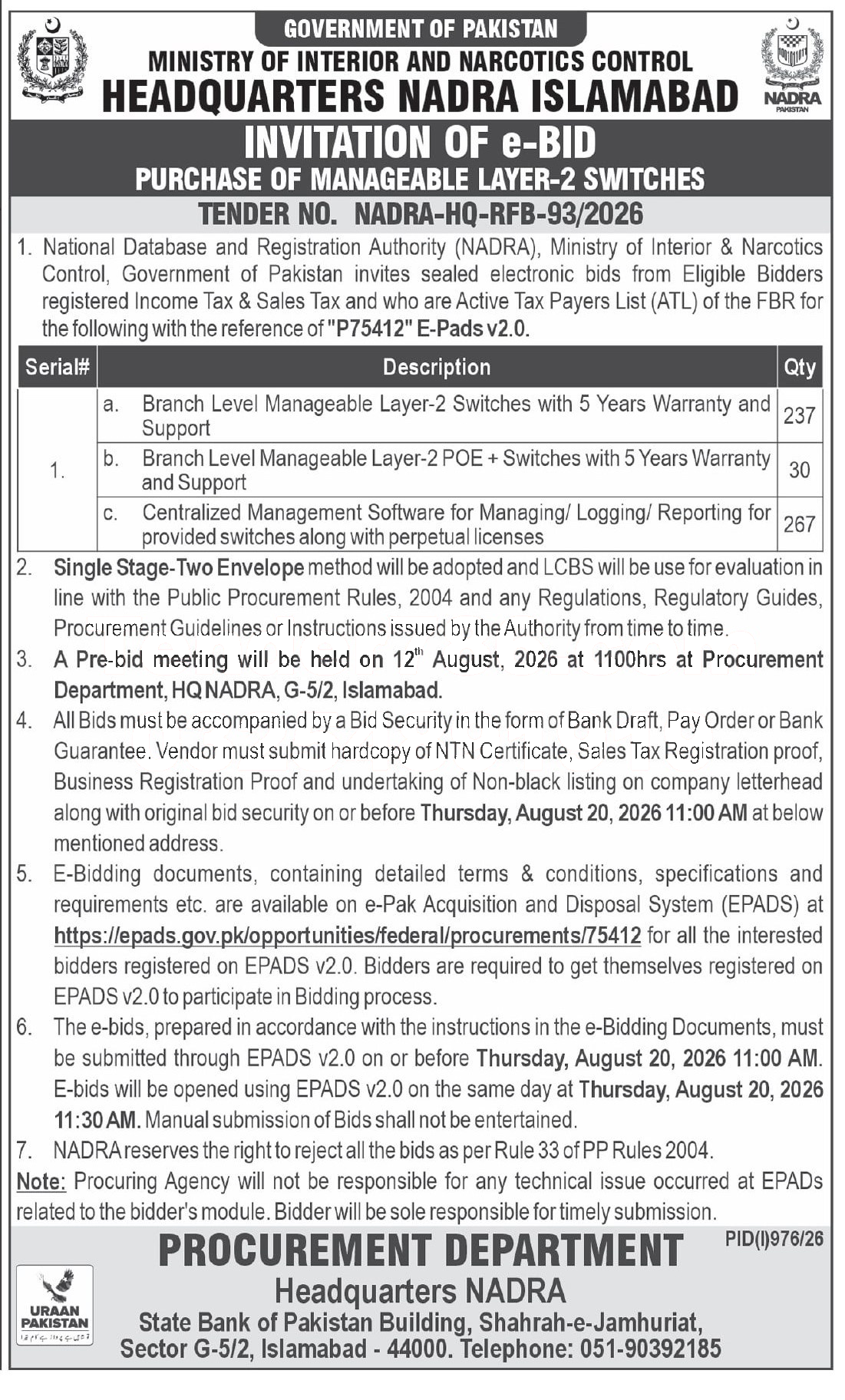 Tender Document
