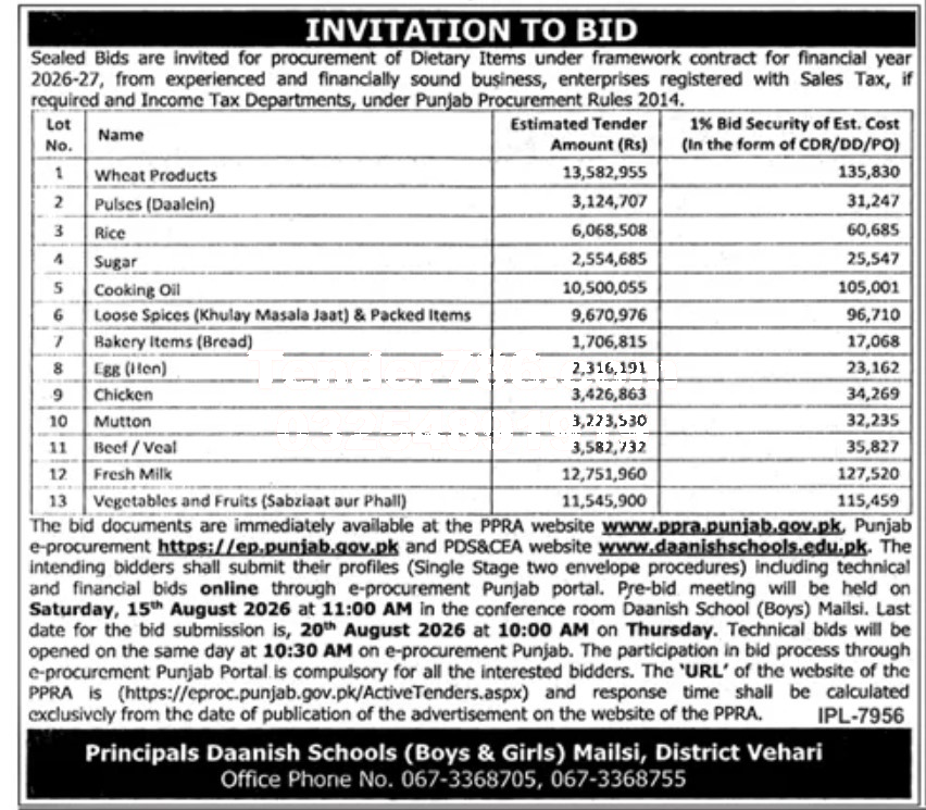 Tender Document