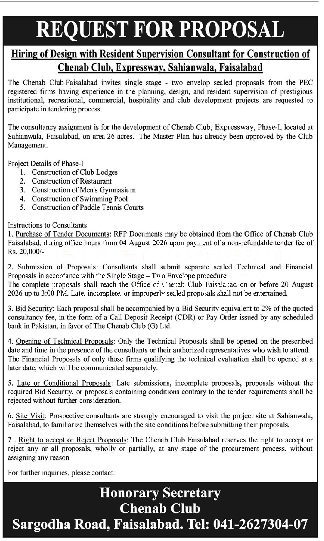 Tender Document