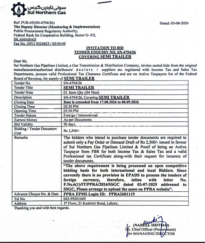 Tender Document