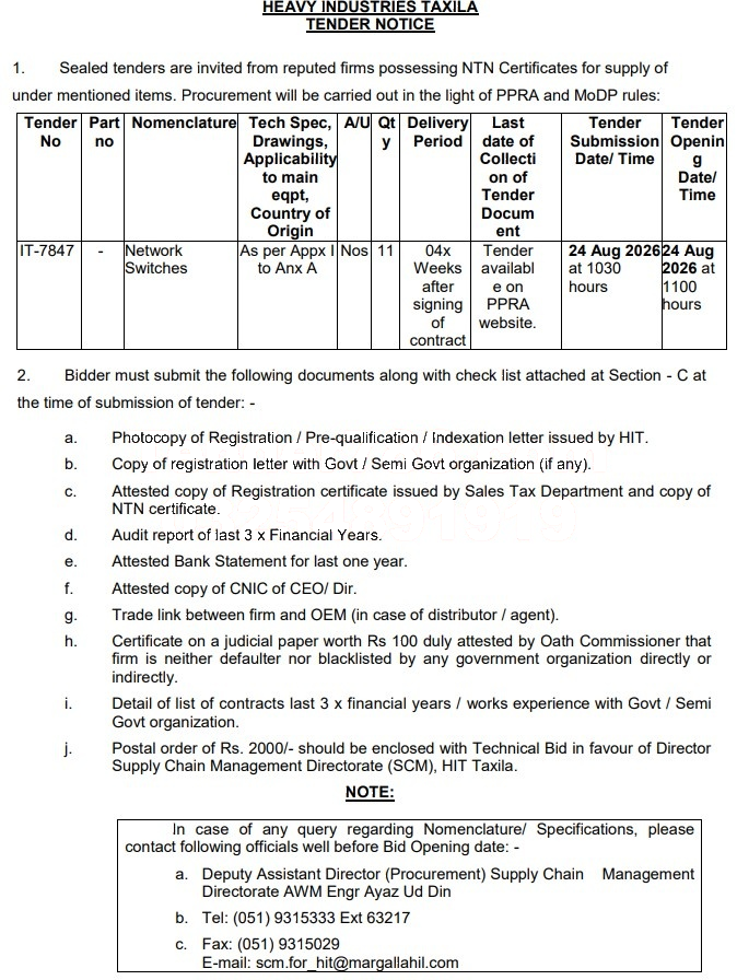 Tender Document